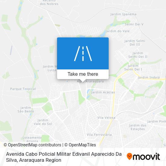 Avenida Cabo Policial Militar Edivanil Aparecido Da Silva map