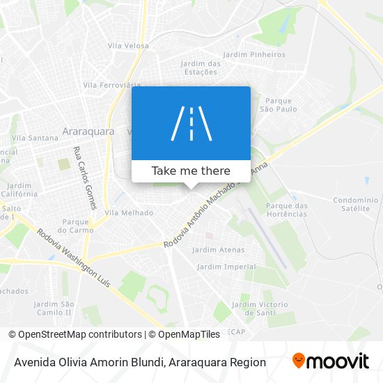 Mapa Avenida Olivia Amorin Blundi