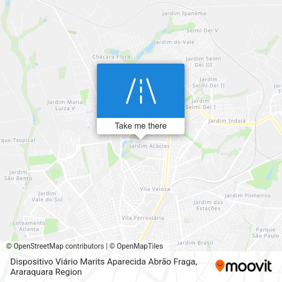 Dispositivo Viário Marits Aparecida Abrão Fraga map