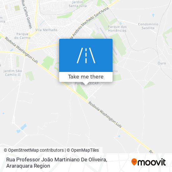 Rua Professor João Martiniano De Oliveira map