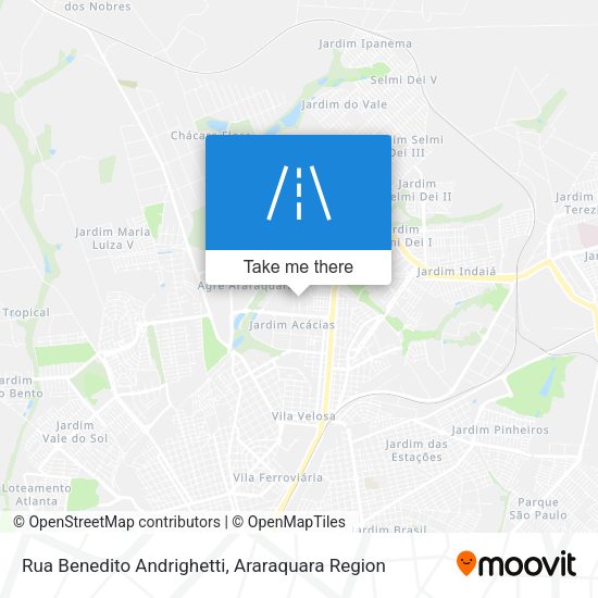 Rua Benedito Andrighetti map