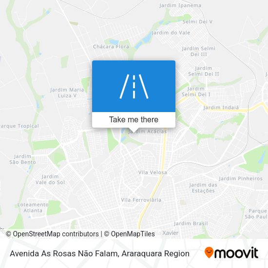 Avenida As Rosas Não Falam map