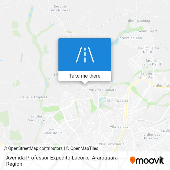 Avenida Professor Expedito Lacorte map