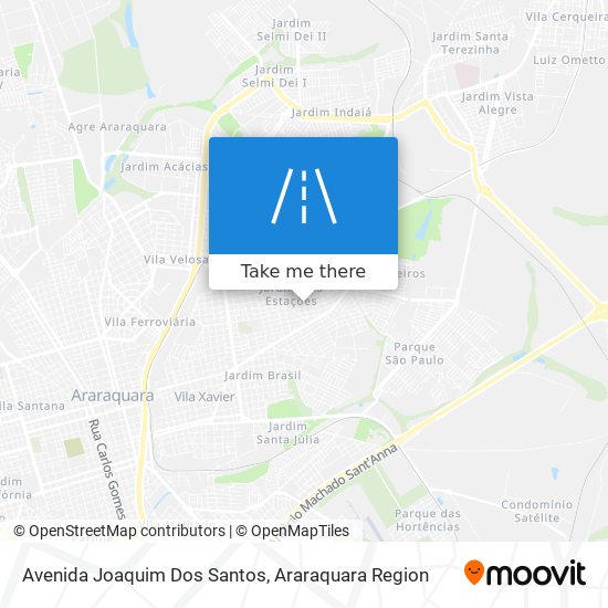 Mapa Avenida Joaquim Dos Santos