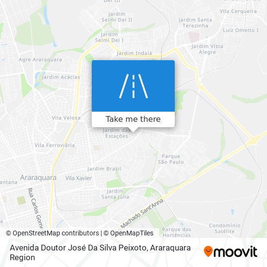 Mapa Avenida Doutor José Da Silva Peixoto