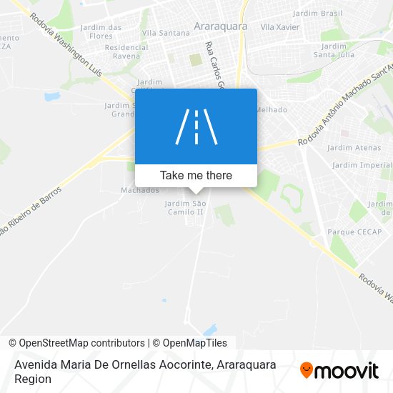 Mapa Avenida Maria De Ornellas Aocorinte