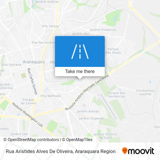 Rua Aristides Alves De Oliveira map