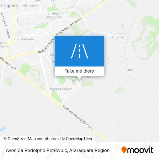 Avenida Rodolpho Petrovoic map