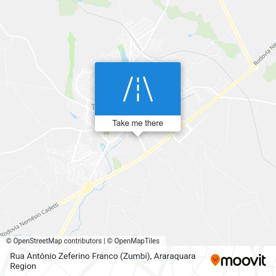 Rua Antônio Zeferino Franco (Zumbi) map