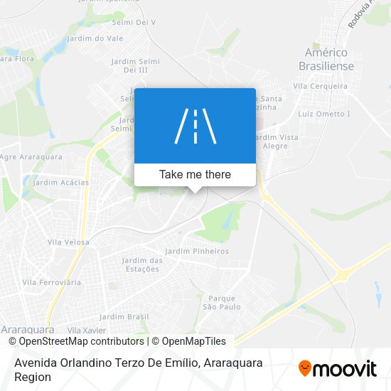 Avenida Orlandino Terzo De Emílio map