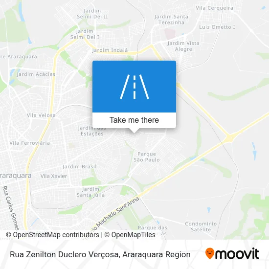 Rua Zenilton Duclero Verçosa map