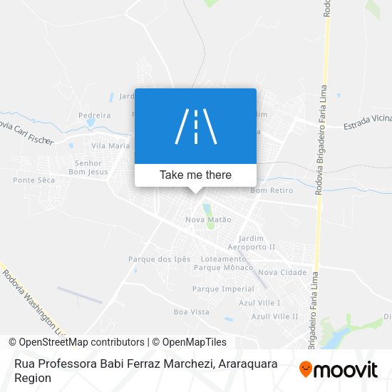 Rua Professora Babi Ferraz Marchezi map
