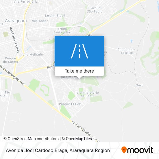 Avenida Joel Cardoso Braga map