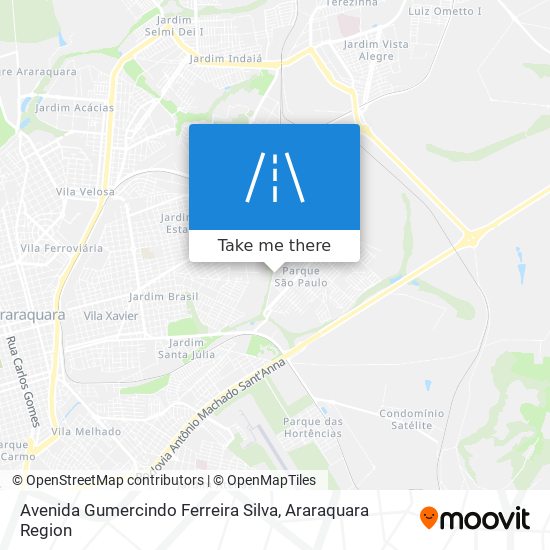 Mapa Avenida Gumercindo Ferreira Silva