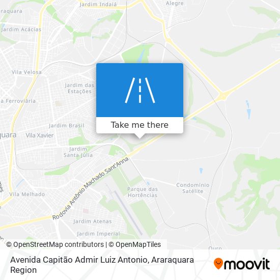 Mapa Avenida Capitão Admir Luiz Antonio