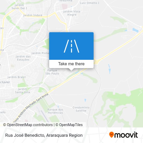 Rua José Benedicto map