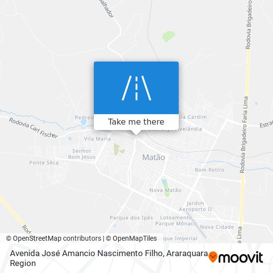 Avenida José Amancio Nascimento Filho map