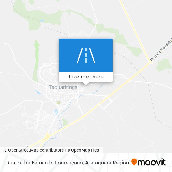 Mapa Rua Padre Fernando Lourençano