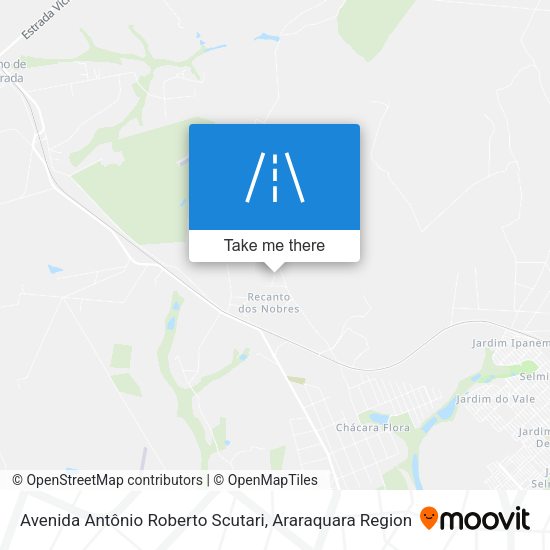 Avenida Antônio Roberto Scutari map