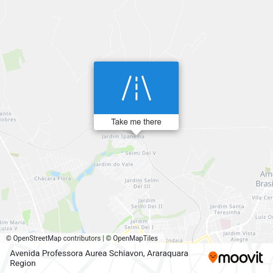 Avenida Professora Aurea Schiavon map