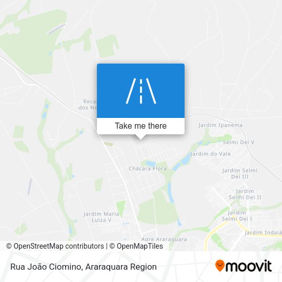 Rua João Ciomino map