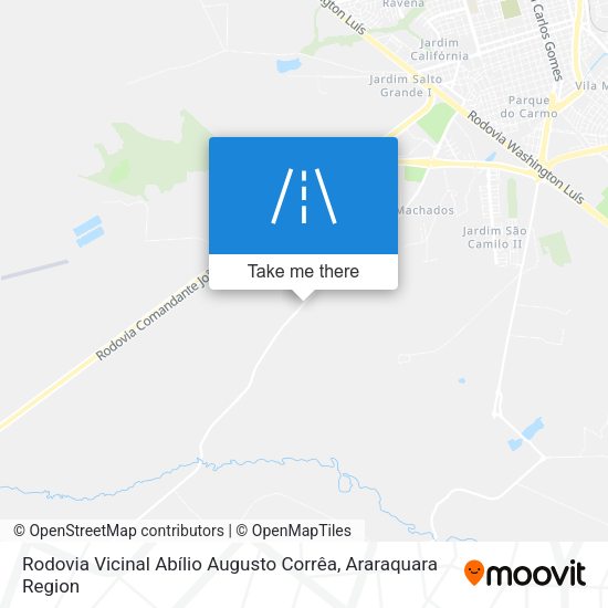 Rodovia Vicinal Abílio Augusto Corrêa map