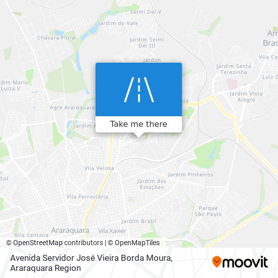 Avenida Servidor José Vieira Borda Moura map