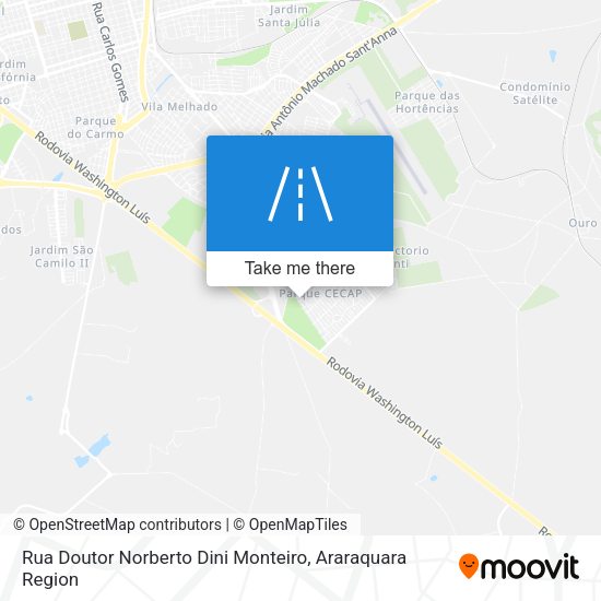 Rua Doutor Norberto Dini Monteiro map