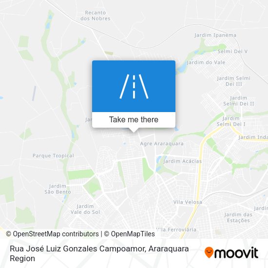 Rua José Luiz Gonzales Campoamor map