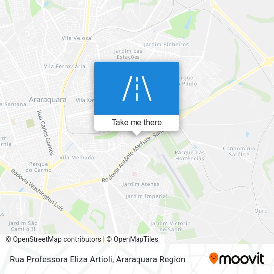 Rua Professora Eliza Artioli map