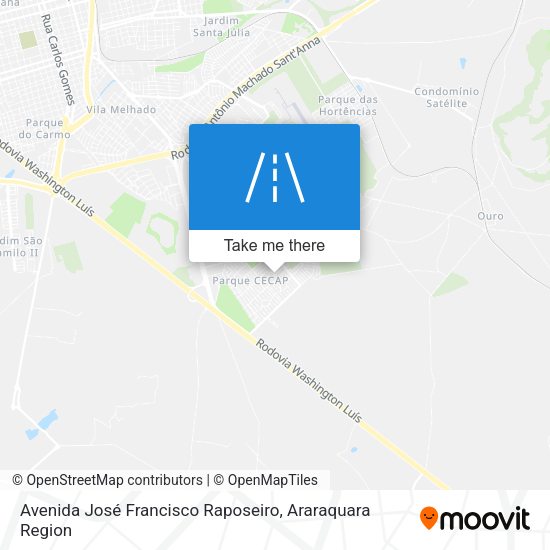 Avenida José Francisco Raposeiro map