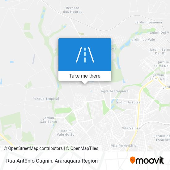Rua Antônio Cagnin map
