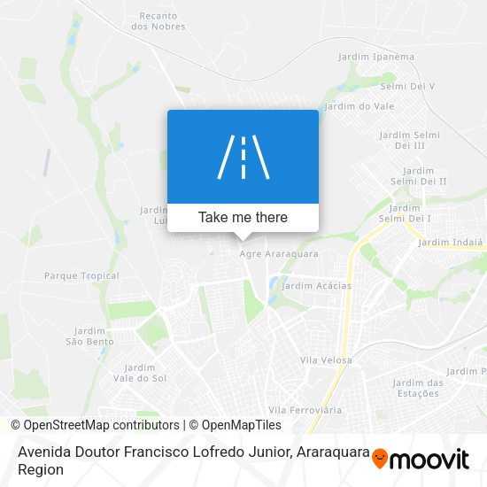 Avenida Doutor Francisco Lofredo Junior map
