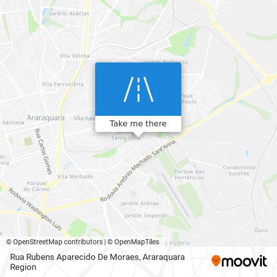 Mapa Rua Rubens Aparecido De Moraes