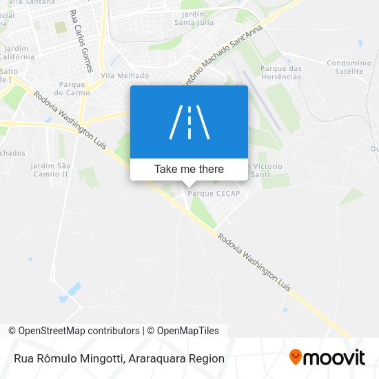 Rua Rômulo Mingotti map