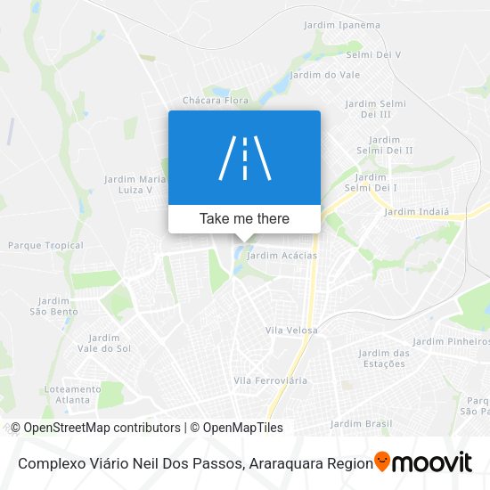 Complexo Viário Neil Dos Passos map