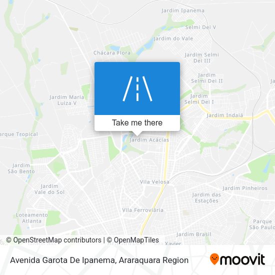 Avenida Garota De Ipanema map