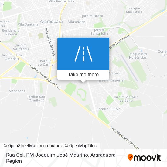 Rua Cel. PM Joaquim José Maurino map