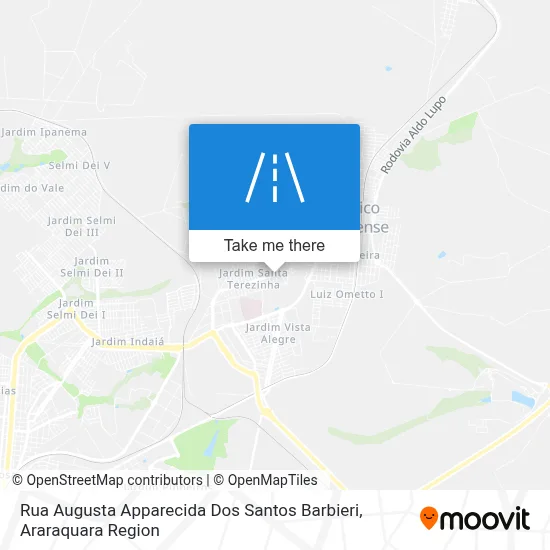 Rua Augusta Apparecida Dos Santos Barbieri map