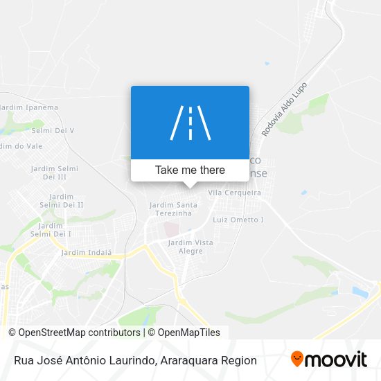 Rua José Antônio Laurindo map