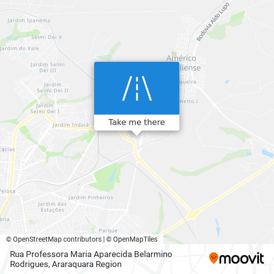 Rua Professora Maria Aparecida Belarmino Rodrigues map