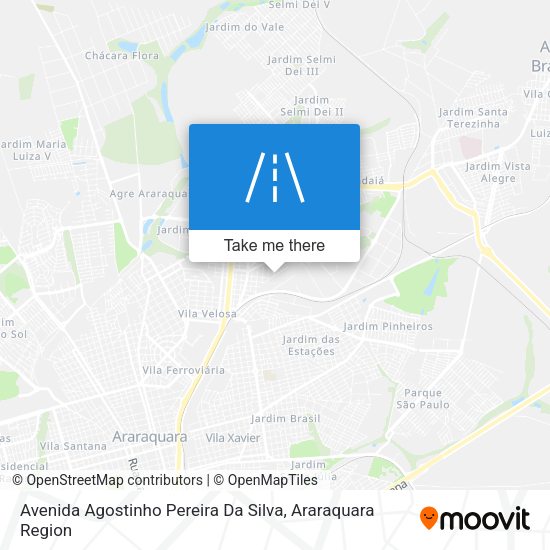 Avenida Agostinho Pereira Da Silva map