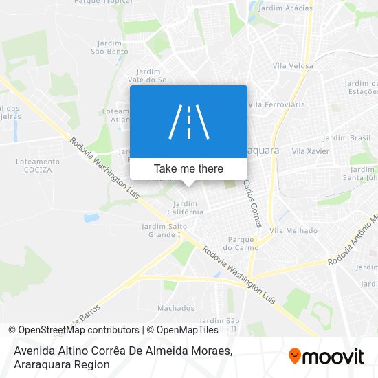 Avenida Altino Corrêa De Almeida Moraes map
