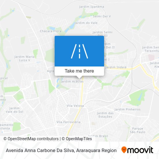 Avenida Anna Carbone Da Silva map