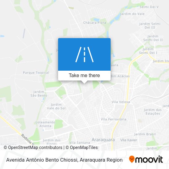 Avenida Antônio Bento Chiossi map