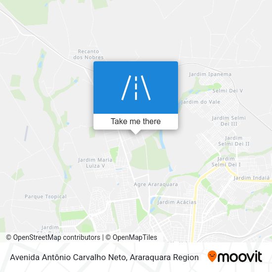 Avenida Antônio Carvalho Neto map