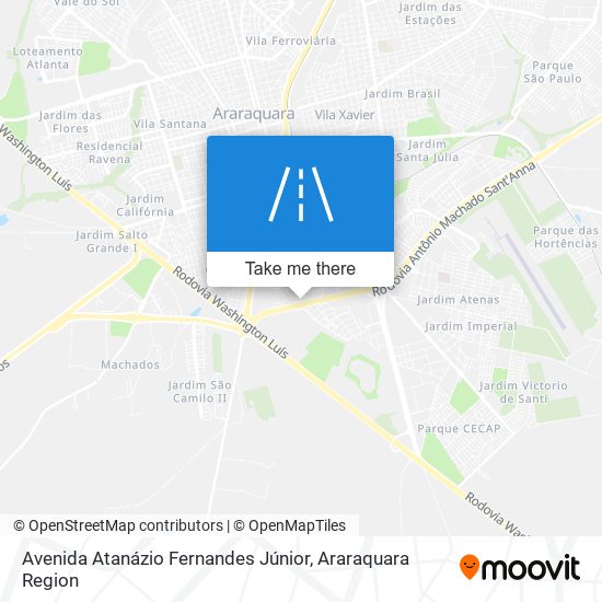 Mapa Avenida Atanázio Fernandes Júnior