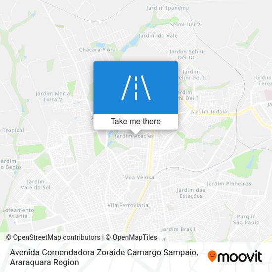 Avenida Comendadora Zoraide Camargo Sampaio map