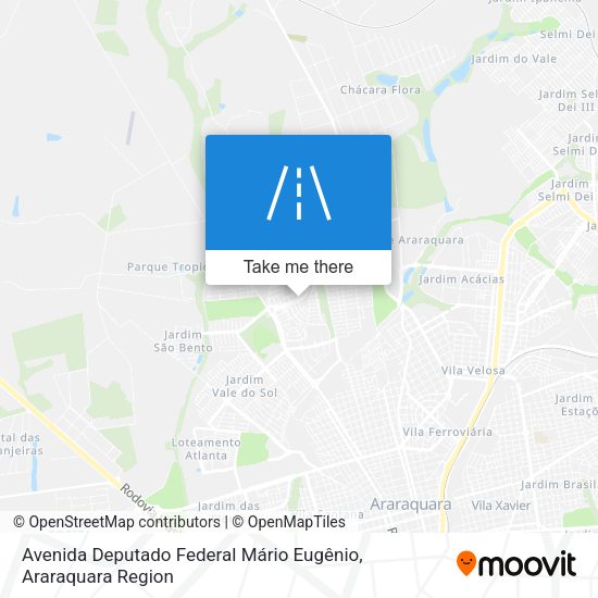 Avenida Deputado Federal Mário Eugênio map