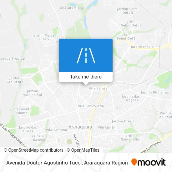 Avenida Doutor Agostinho Tucci map